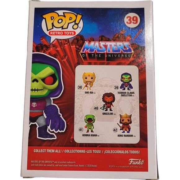 Skeletor with Terror Claws Metallic US Exclusive Pop! Vinyl No.39, DRM211021 - Picture 2 of 6